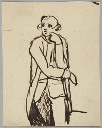 Stående manlig figur