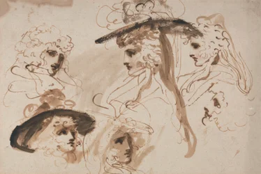Studies for the Head of a Lady (Studier of a Woman