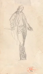 Studie till porträttet av major Thomas Pearson