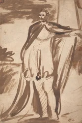 Studie till porträttet av George Spencer, fjärde hertigen av Marlborough