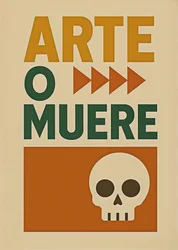 Art or Die-Spanish alt 2, 2024 (akryl på duk)