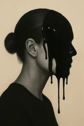 Obsidian Muse, 2025 (akryl på duk)
