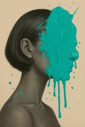 The Muted Bloom, 2025 (akryl på duk)