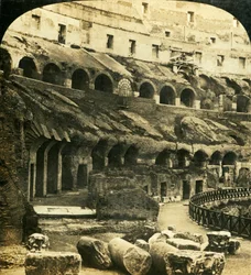 Colosseums inre, Rom, Italien, c1909.