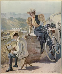 Par i södra Frankrike, 1900-talet (illustration)