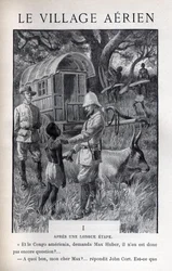 illustration i "le village aerien" av Jules Verne