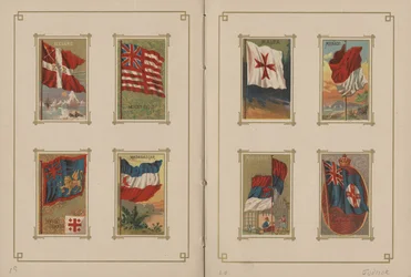 Alla nationers samt Amerikas förenta staters delstaters och territoriers flaggor - Sidorna 19 och 20, 1887