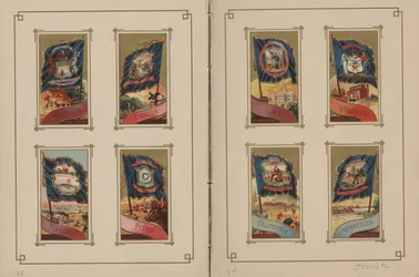 Alla nationers och Amerikas förenta staters flaggor - Sidorna 33 och 34, 1887