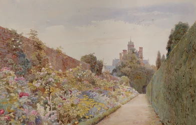 Rosenvandringen i Mynthurst, ca 1940 (penna och akvarell)