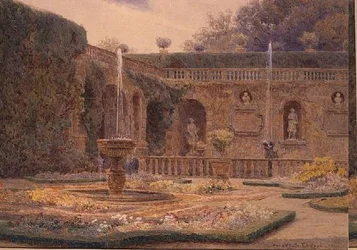 Trädgården på Villa Cicogna Mozzoni
