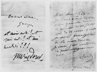 Två brev till Frédéric Chopin (1810-49), Nohant, juni 1844