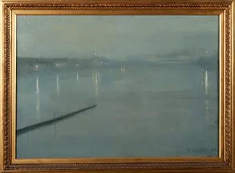 Dordrecht, Nederländerna, på natten