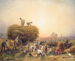Höslagning, 1832 (wc på papper)