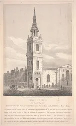 St. Mary Le Bow, graverad av William Wise