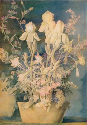 Blomstermålning av George Sheringham, c1910-1920, 1936.