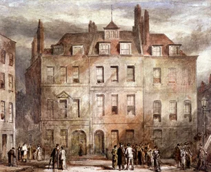 Sheriffs Court, Red Lion Square, Holborn, London, c1828