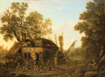 Humleplockning, ca 1760