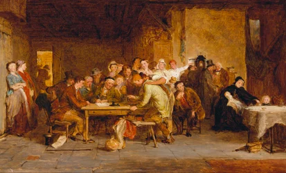 Skiss till "The Raffle", 1868