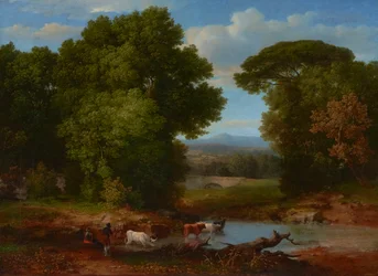 En bit av den romerska akvedukten 1852 (olja på duk)