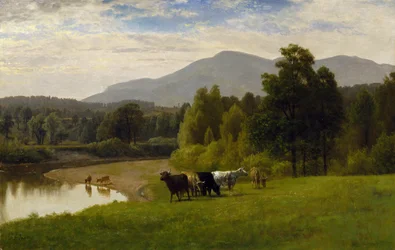 Betesmarker, 1867 (olja på papper ombord)