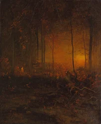 Tittar på solens glöd, 1887