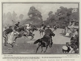 Prins Henrik av Preussens besök i Irland och spelar Polo i Phoenix Park