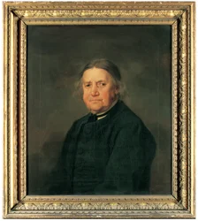 Porträtt av Thomas Smith the Banksman, halvlångt, i grön rock