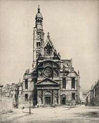 "S:t Etienne-du-Mont-kyrkan", 1915