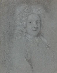 Porträtt av John Dixon, vänd åt höger