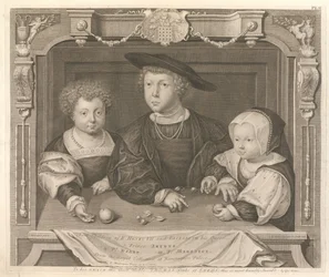 Tre barn till kung Henrik VII och Elizabeth av York, hans drottning
