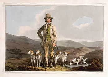 The Dog Breaker, graverad av Robert Havell den äldre, publicerad 1814 av Robinson and Son, Leeds