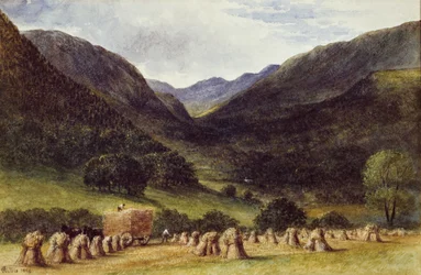 Harvest Time, Llyn Crafnant, North Wales, 1869