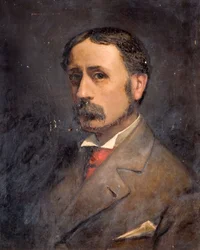 Självporträtt av George Warren Blackham, sent 1800-tidigt 1900-tal.