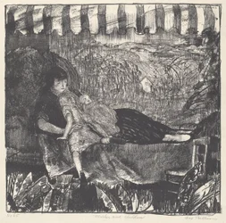 Mor och barn, 1916.