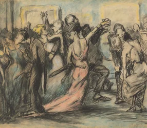 Society Ball [verso], ca. 1907.