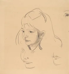 Studier av Jean, ca. 1920.