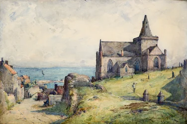 St Monance, ca 1883 (akvarell)