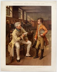 ?Wellingtons första möte med fransmännen?, 1785