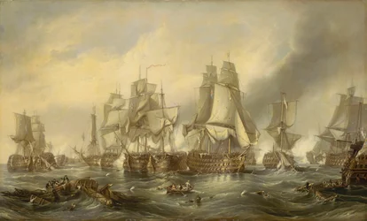 Slaget vid Trafalgar, 21 oktober 1805, ca 1836 (olja på duk)