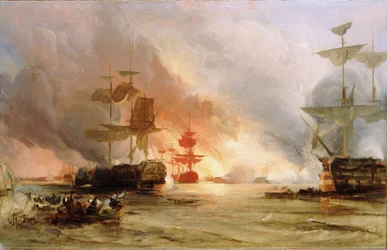 Bombardemanget av Alger, 27 augusti 1816, ca 1836 (oljemålning)