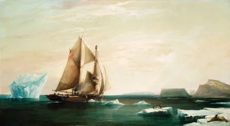 Yachten "Isabel" på den första resan in i Smith Sound