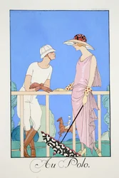 At the Polo, från "Falbalas and Fanfreluches, Almanac of Present, Past and Future Modes"