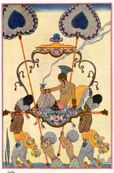 Indien, från "The Art of Parfume", pub. 1912 (pochoirtryck)