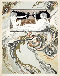 Karaktärer från komedi, framsida, pub. 1922 (stenciltryck)