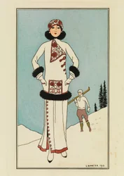För St.Moritz, tallrik från 
