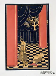 Tamara Karsavina (1885-1978) i titelrollen "Thamar"