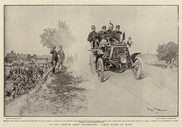 Vid den franska arméns manövrar, Forty Miles per Hour