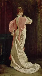 Sarah Bernhardt (1844-1923) i rollen som drottningen i ”Ruy Blas” av Victor Hugo, 1879