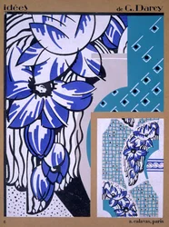 Tapetdesign, från Idees, publicerad av A. Calavas, Paris, c.1925
