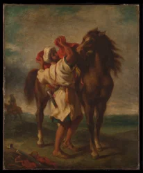 Arab sadlar sin häst